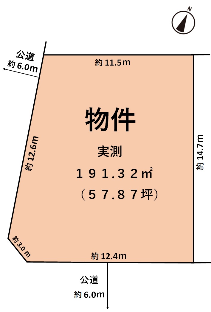 味岡　売地　Ｂ区画１９９０万円